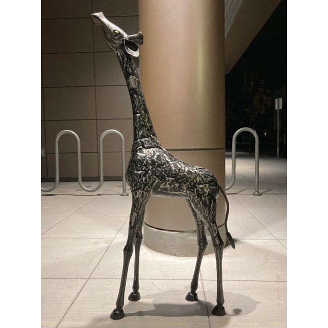 Modern Abstract Yearling Giraffe Patchwork Metal Sculpture For Sale In Denver - Image 6 of 13