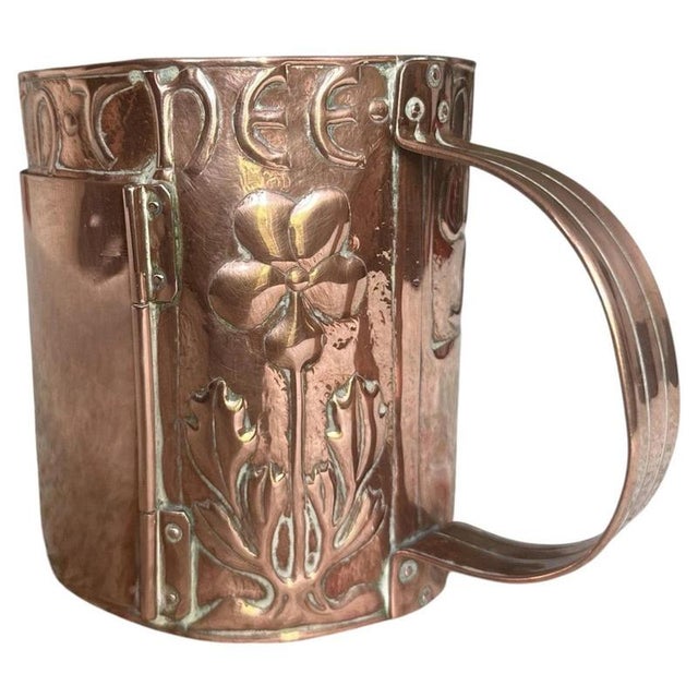 19th Century Arts & Crafts English Copper Night Lantern, attributed to Yattendon, 1890s For Sale - Image 5 of 13