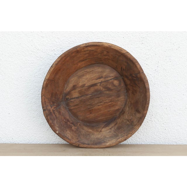 Vintage Farmhouse Round Kitchen Bowl For Sale - Image 4 of 5