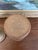 Ceramic Vintage Hand-Thrown Studio Pottery Lidded Jar With Speckled Glaze and Ribbed Texture. For Sale - Image 7 of 8
