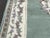 Green and White Rug in Wool For Sale - Image 6 of 13