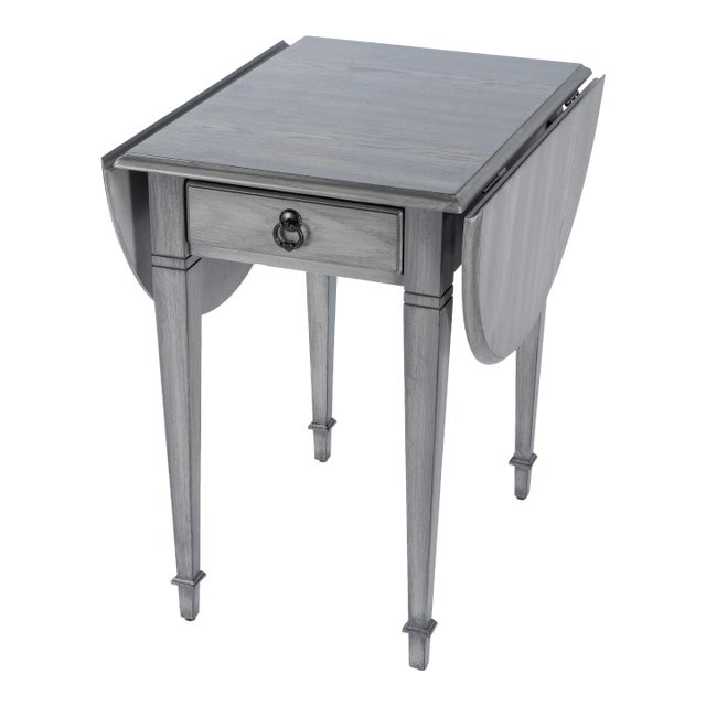 Glenview Gary Pembroke Side Table, Gray For Sale
