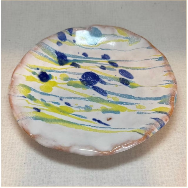 Water, remembered in glaze. Six hand-formed plates in Hagi ware (萩焼), from the coastal kiln town in Yamaguchi where...