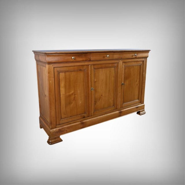 Louis-Philippe Style Sideboard in Cherrywood, 1800s, in Restored conditions. Designed 1890 to 1919