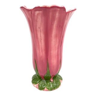 1980s Franciscan Desert Rose Vase Portugal For Sale