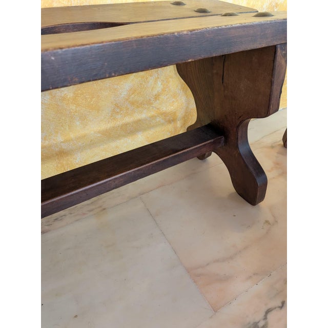 Mid-Century Rustic Benches, 1950, Set of 2 For Sale - Image 4 of 13