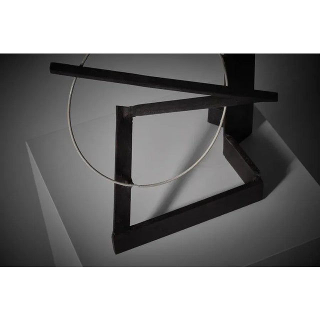 Abstract Metal Sculpture by Jean Lascoumes, 1930s For Sale - Image 4 of 10