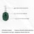Modernist 10.74 Ct Malachite Cabochon Solitaire Pendant in 925 Sterling Silver For Sale - Image 10 of 12