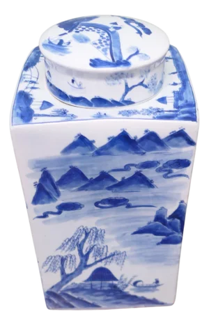 Large Ginger Jar with Willow Pattern, 1960s