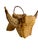 Mid-Century Modern Vintage Woven Bull Head Wall Sculpture | Folk Art Rattan Mount, 1970s For Sale - Image 3 of 14