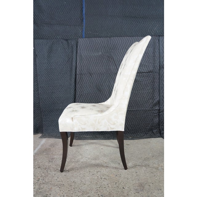 White Set of 8 Late 20th Century Art Deco Style Designmaster Nassau Side Chair III Sunburst Upholstery For Sale - Image 8 of 18
