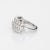 2ct French Cut Diamond Ring Vintage Platinum Band Sz 5.5 Estate Fine Jewelry For Sale - Image 4 of 7