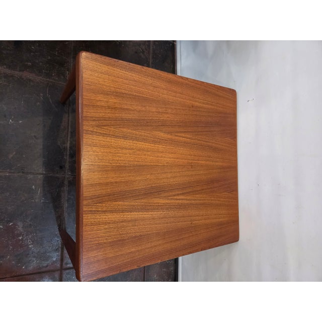 Danish Modern Mid-Century Teak Side Table Coffee Table For Sale - Image 10 of 11