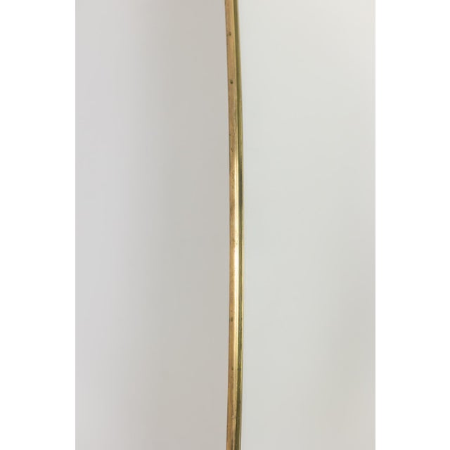 Vintage Mirror with Gilded Brass Frame, 1980s For Sale - Image 4 of 9