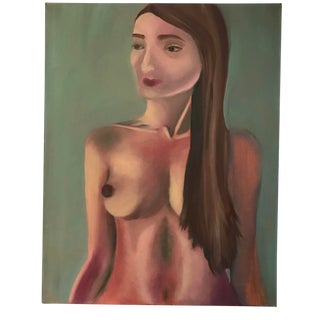 VIntage Abstract Female Nude Painting From Art Students League NYC For Sale