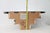 Vintage 70s Disco Console Table, Cascading Demilune Wall Mounted Shelf in Gold For Sale In Boston - Image 6 of 18