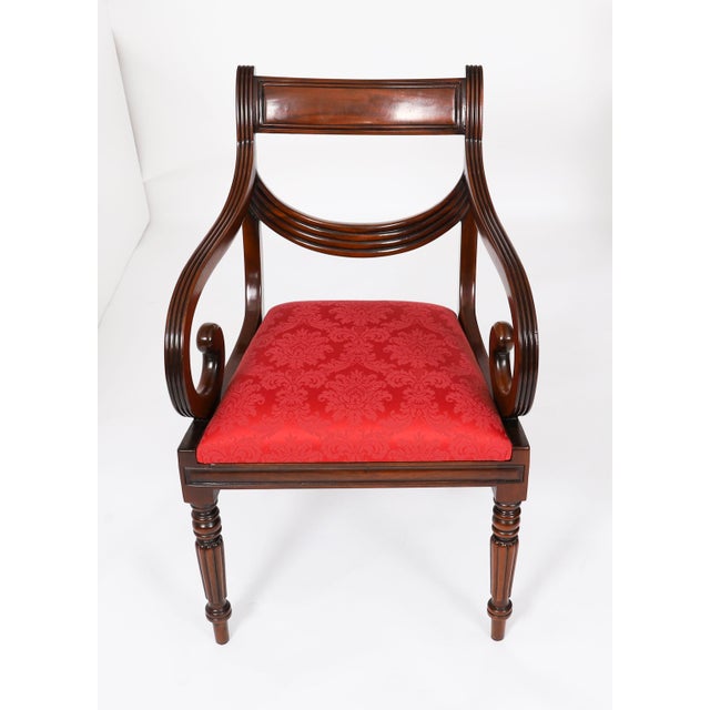 Hollywood Regency Vintage Regency Revival Swag Back Dining Chairs, Set of 22 For Sale - Image 3 of 17