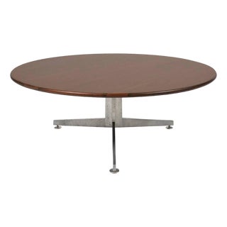 Ward Bennett Rosewood and Aluminum Coffee Table by Lehigh For Sale