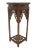 Vintage 'Ming' Style Ornate Lattice Work Chinese Solid Rosewood Display Pedestal / Stand For Sale