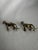 Vintage British Colonial Small Solid Brass Leopard Cabinetry Knobs Hardware, a Pair For Sale - Image 4 of 6