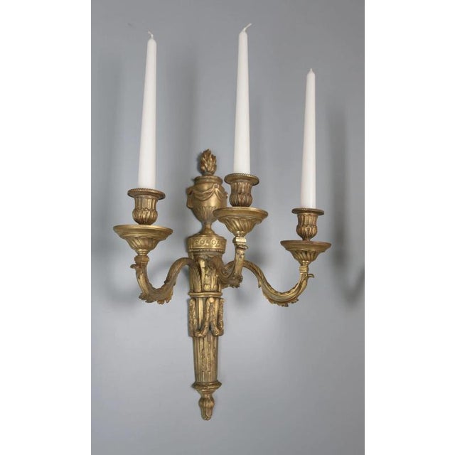 French wall lamps made of gilded bronze in the Adams style. Excellent quality of artistic and craftsmanship and materials...