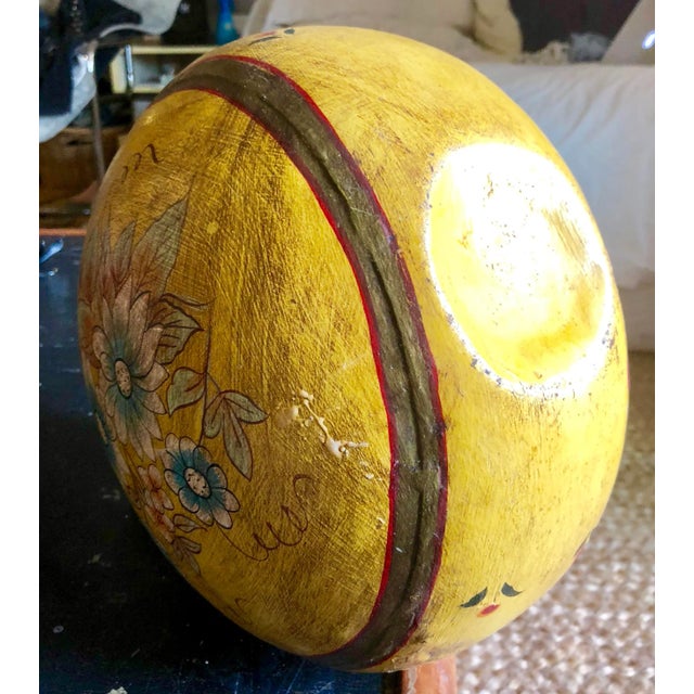 Vintage Decorative Painted Tole Ware Urn For Sale In Los Angeles - Image 6 of 7