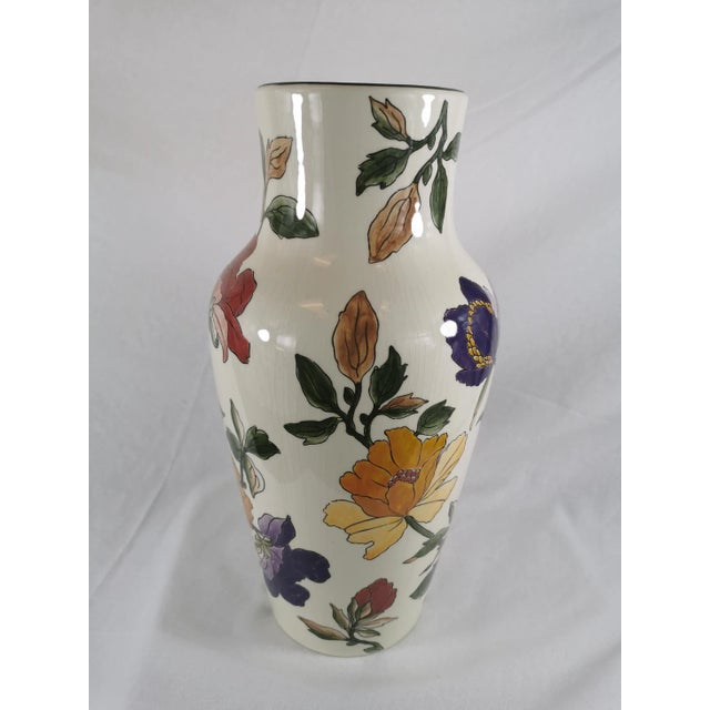 Large Ceramic Vase from Gien For Sale - Image 6 of 13