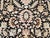 Fine Tabriz Rug, Hand-Knotted Wool & Silk, Geometric Heriz Pattern, Black & Ivory, 7x10 For Sale - Image 14 of 17