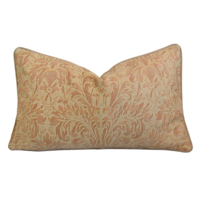 French Provincial Mariano Fortuny Lucrezia Italian Botanical Feather/Down Pillow For Sale - Image 3 of 5