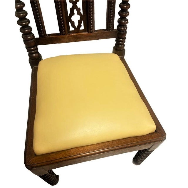 Late 19th Century Mahogany Gothic Revival Accent Chairs - a Pair For Sale - Image 4 of 9