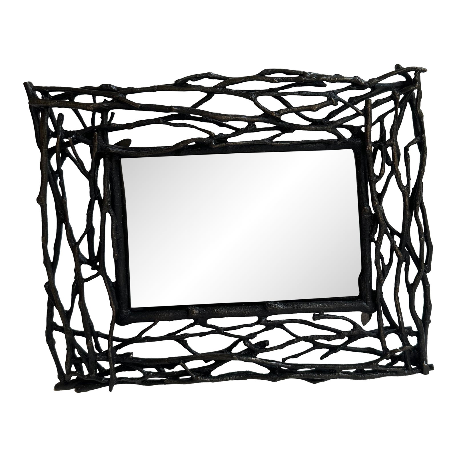 Michael Aram Twig Convertible Picture Frame Oxidized Metal 9.5