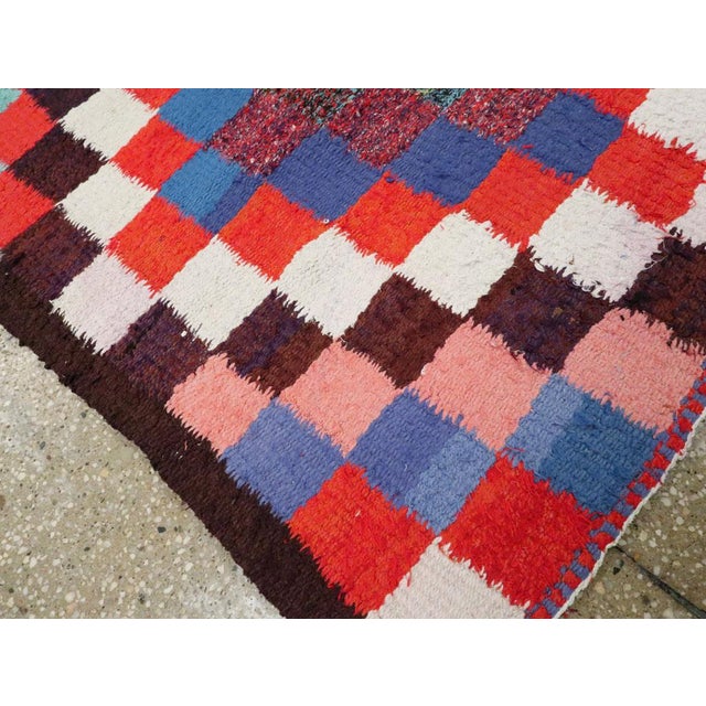 Red Galerie Shabab Collection Mid-20th Century Persian Flatweave Kilim Accent Rug For Sale - Image 8 of 9