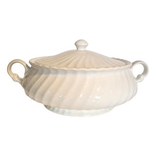 White Ironstone Lidded Casserole For Sale