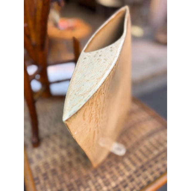 Vintage Glazed Stoneware Vase, 1980s For Sale - Image 6 of 18