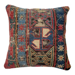 Zabihi Collection Worn Soumac Flat-Weave Pillow For Sale