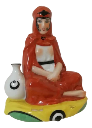 Arab Lady in Ceramic by Chiparus for Etling Paris, France, 1920s-1940s