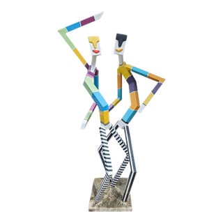 Monumental Robert Cordisco Aluminum Sculpture Figurines Unsigned For Sale
