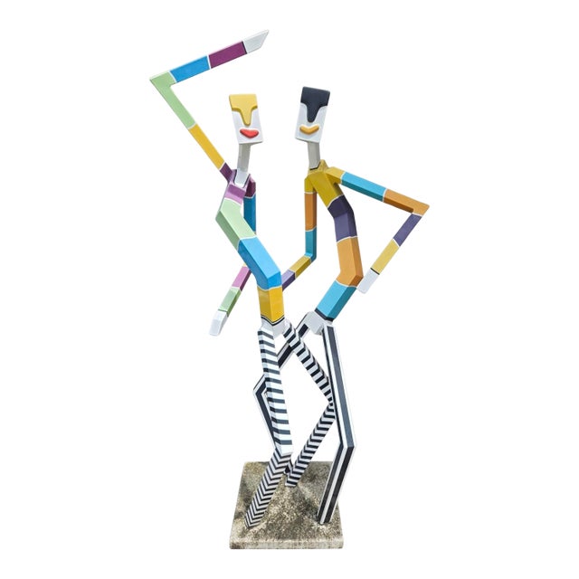 Monumental Robert Cordisco Aluminum Sculpture Figurines Unsigned For Sale