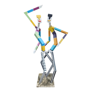 Monumental Robert Cordisco Aluminum Sculpture Figurines Unsigned