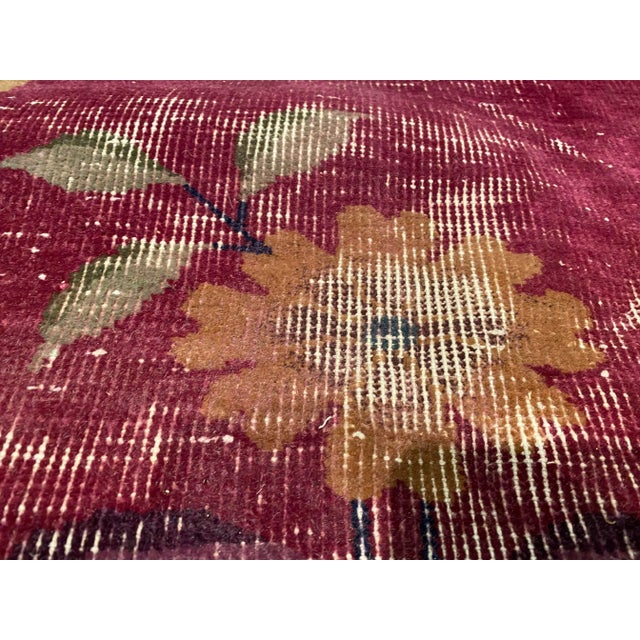 Antique Chinese Hand-Knotted Rug - 8′10″ × 11′3″ For Sale - Image 12 of 12