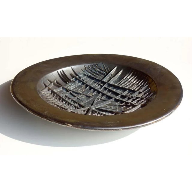 Italian Modern Plate by Arnaldo Pomodoro for Rossicone, 1982 For Sale - Image 3 of 8