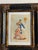 Pair Antique Spanish Embroidered Flamenco Postcards Framed For Sale In Miami - Image 6 of 6