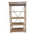 Bassett Rustic Wood Four-Tier Display Bookcase For Sale