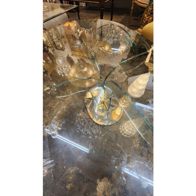Early 20th Century Italian Modern Glass Coffee Table For Sale - Image 5 of 6