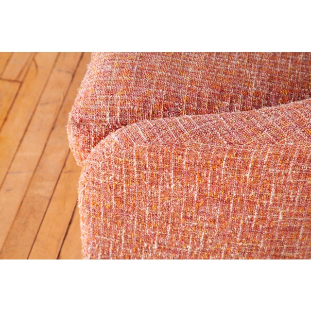 Pink Pair of Sensational Pink Chenille Club Chairs For Sale - Image 8 of 10