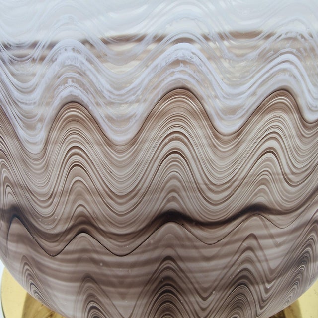 Vintage Hand-Blown Murano Glass Table Lamp, Italy, 1970 For Sale - Image 12 of 13