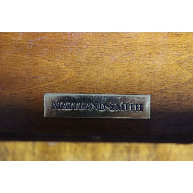 Maitland-Smith Inlaid Mahogany End Tables For Sale - Image 12 of 13