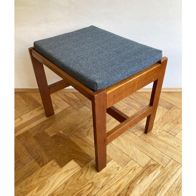 Vintage Scandinavian Style Stool from Krásná Jizba, 1970s For Sale - Image 9 of 14