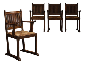 Antique Side Chairs, Set of 4