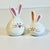 Modern Vintage Whimsical Modern Ceramic Bunny Salt & Pepper Shakers - A Pair - Easter For Sale - Image 3 of 12